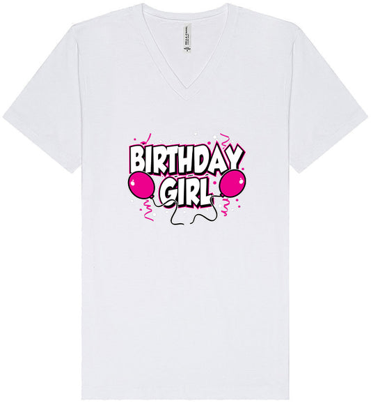 Birthday Girl Unisex V-Neck Shirt
