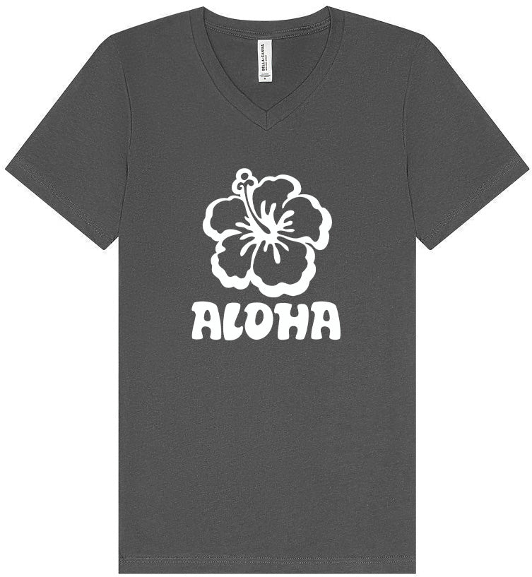 Aloha Flower Unisex V-Neck Shirt