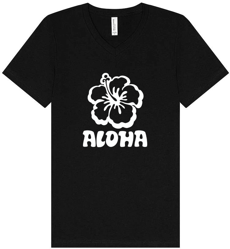 Aloha Flower Unisex V-Neck Shirt