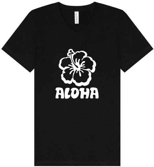 Aloha Flower Unisex V-Neck Shirt