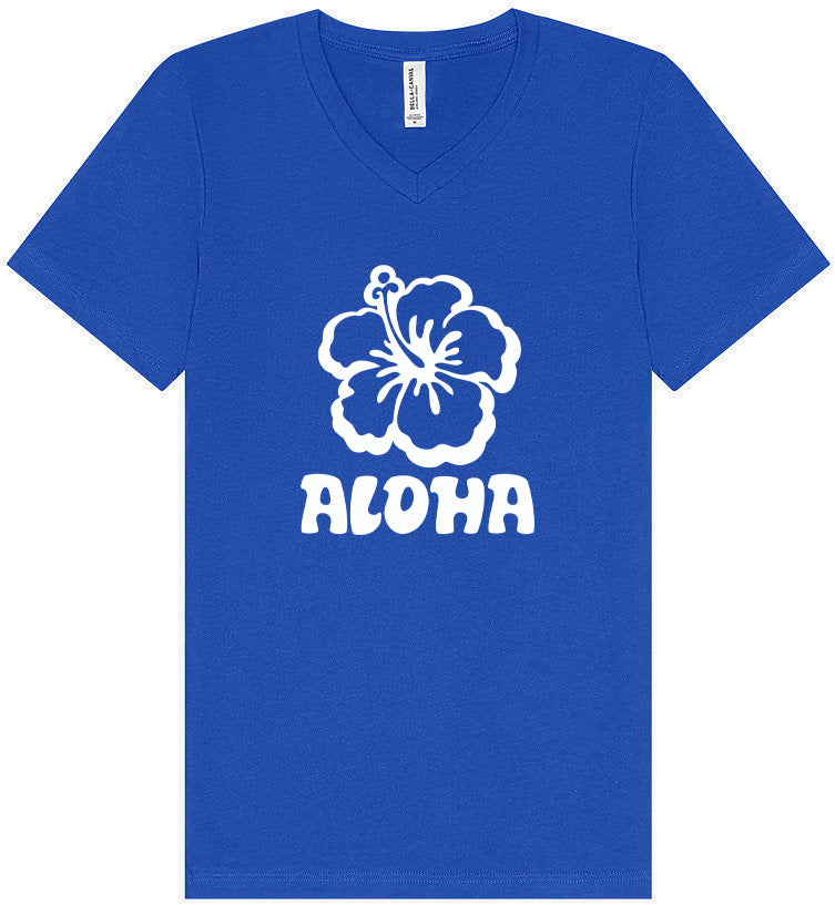 Aloha Flower Unisex V-Neck Shirt