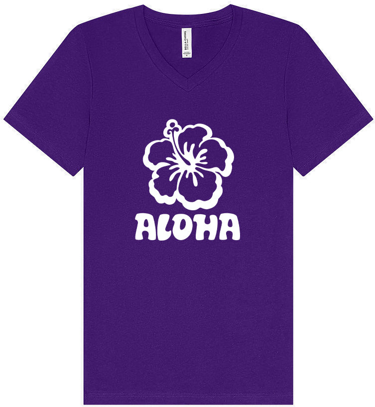 Aloha Flower Unisex V-Neck Shirt