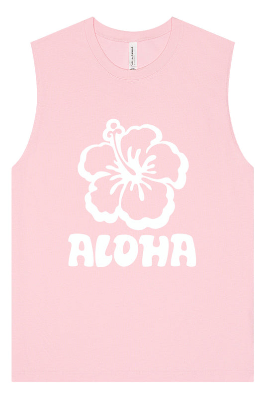 Aloha Flower Muscle Tank