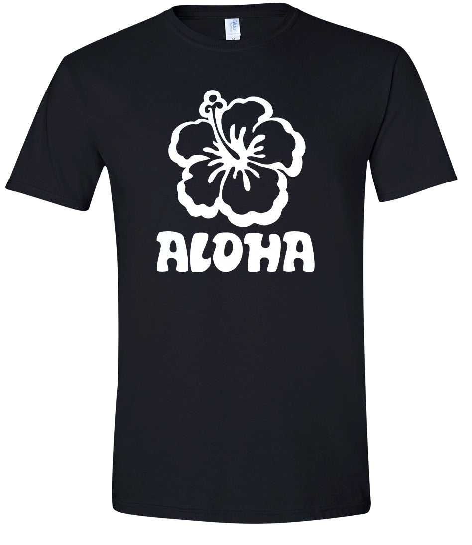 Aloha Flower Adult Gildan Soft Shirt