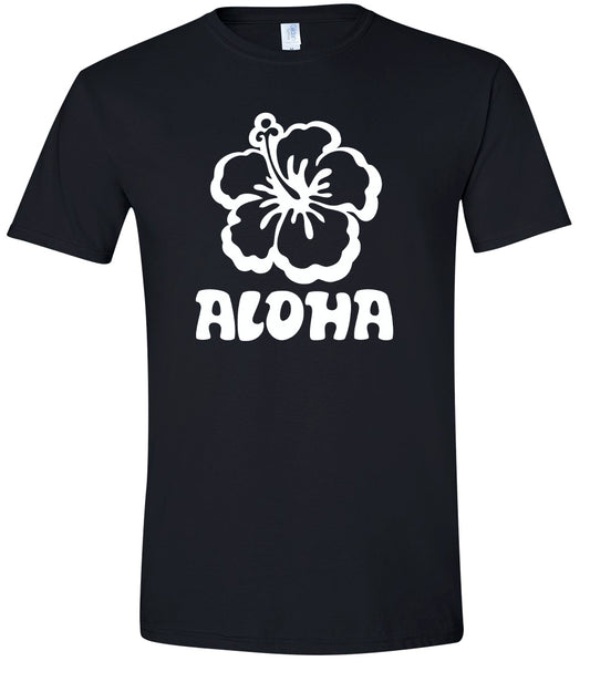 Aloha Flower Adult Gildan Soft Shirt