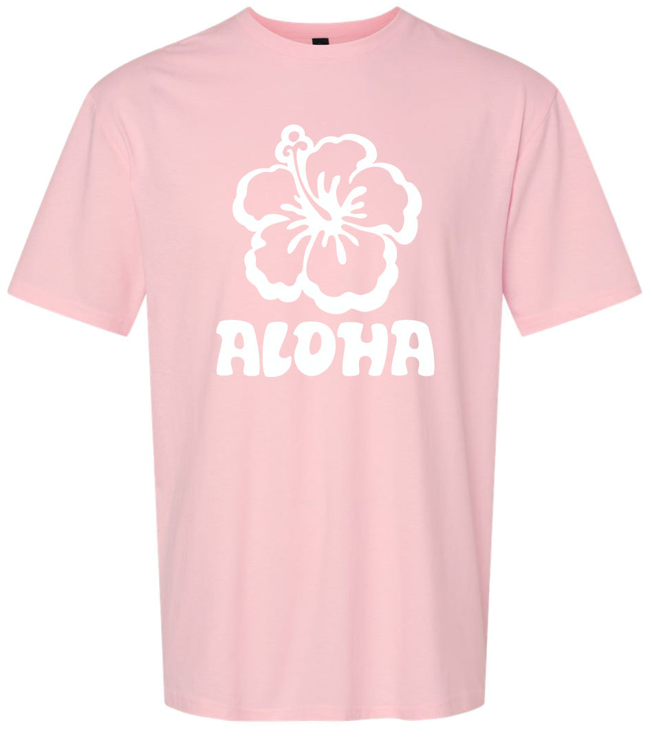 Aloha Flower Adult Gildan Soft Shirt