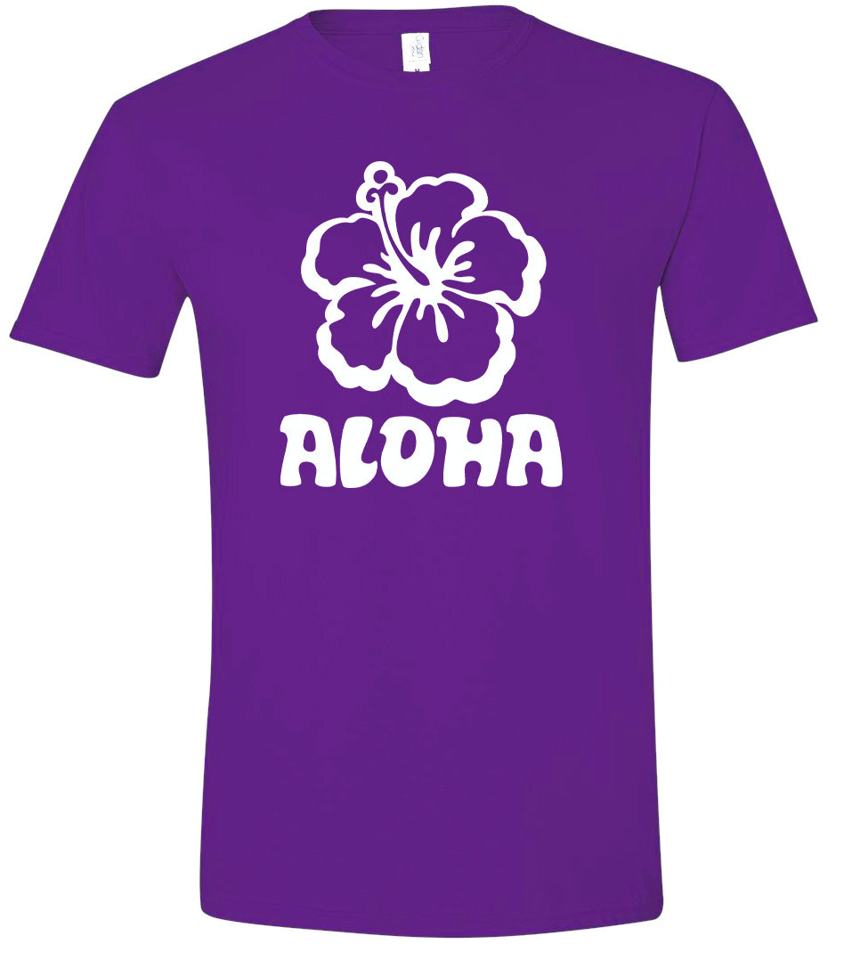 Aloha Flower Adult Gildan Soft Shirt