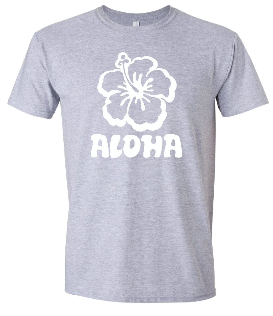 Aloha Flower Adult Gildan Soft Shirt
