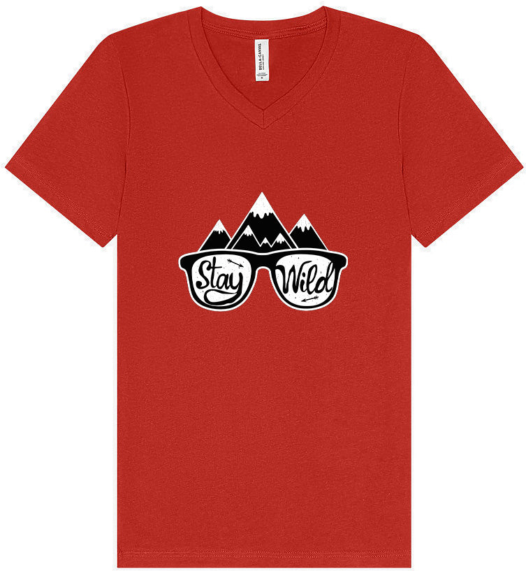 Stay Wild Unisex V-Neck Shirt