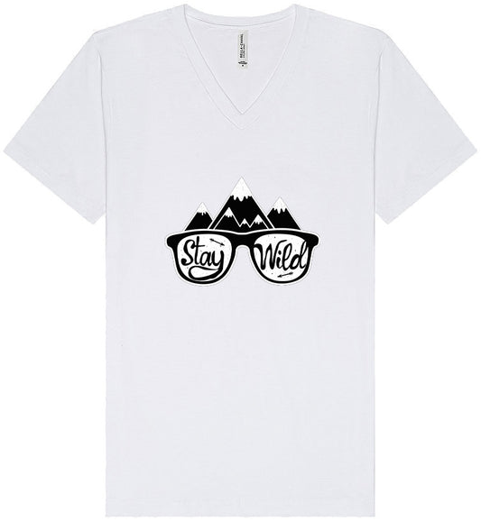 Stay Wild Unisex V-Neck Shirt