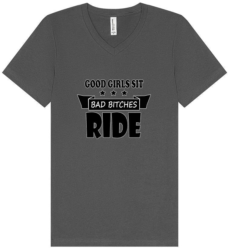 Good Girls Sit Unisex V-Neck Shirt