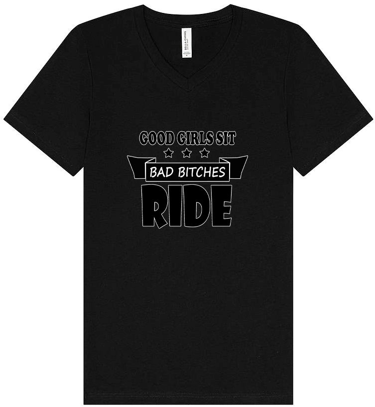 Good Girls Sit Unisex V-Neck Shirt