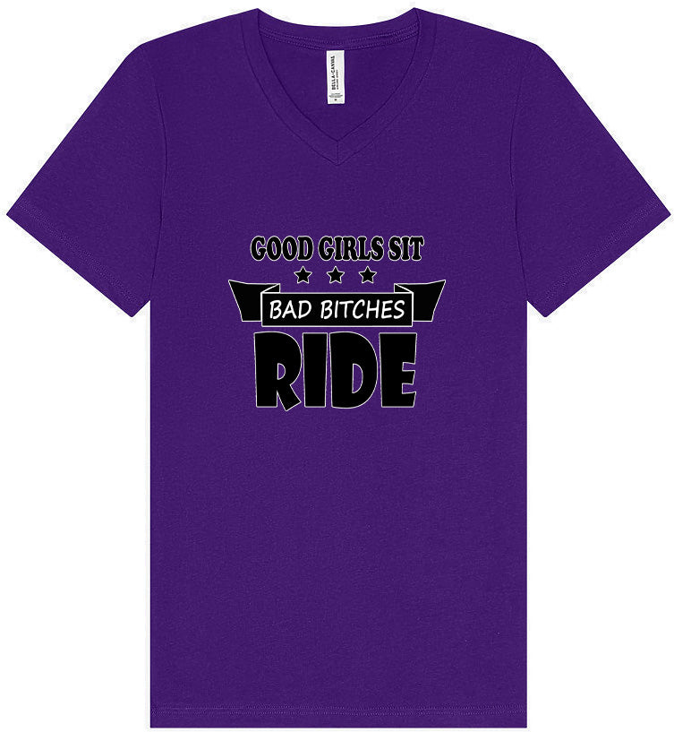 Good Girls Sit Unisex V-Neck Shirt