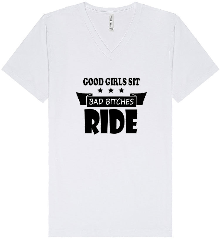 Good Girls Sit Unisex V-Neck Shirt
