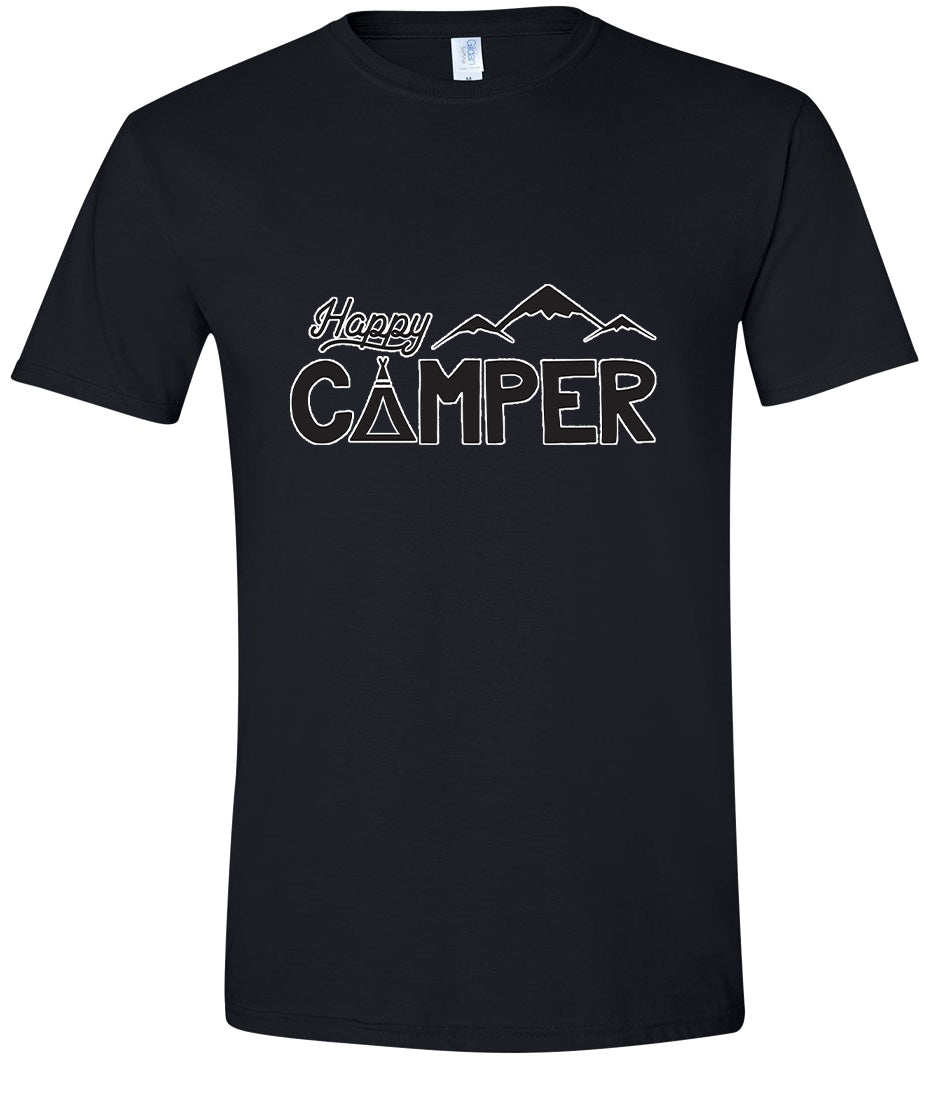 Happy Camper Adult Gildan Soft Shirt