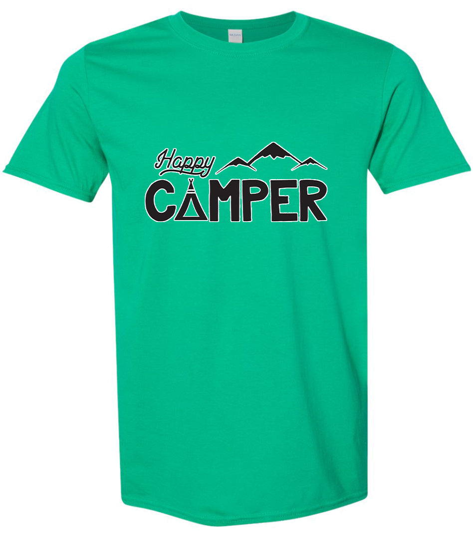 Happy Camper Adult Gildan Soft Shirt