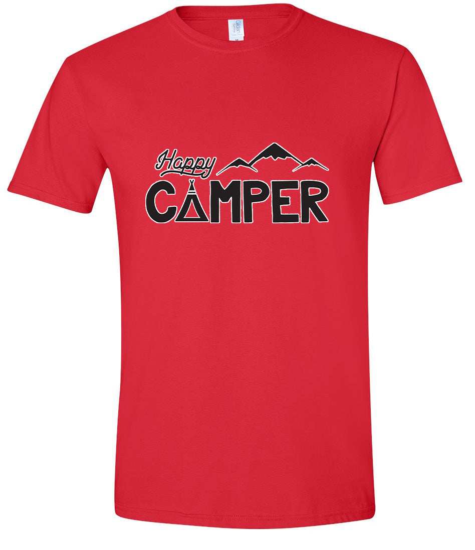 Happy Camper Adult Gildan Soft Shirt