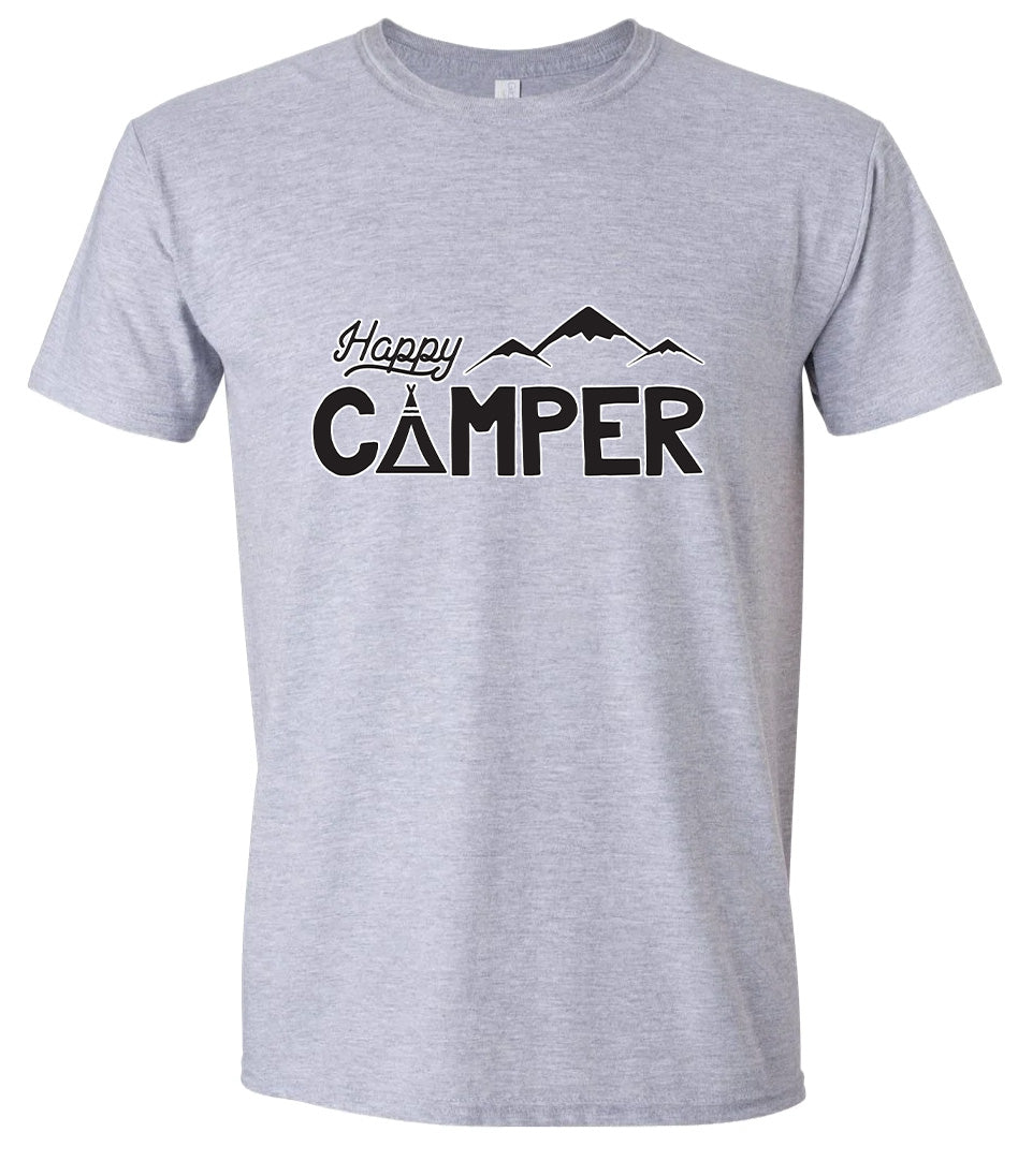 Happy Camper Adult Gildan Soft Shirt