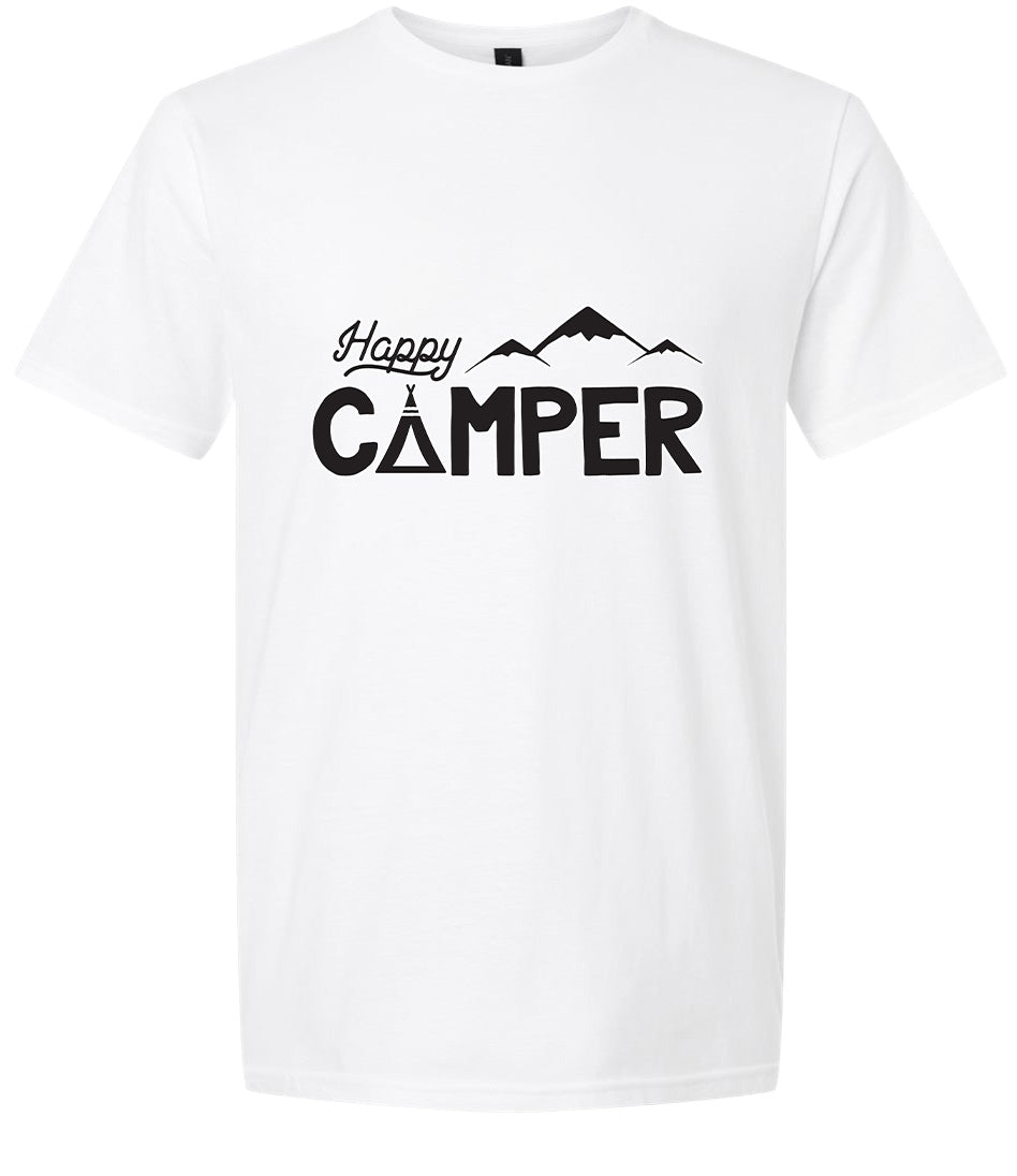 Happy Camper Adult Gildan Soft Shirt