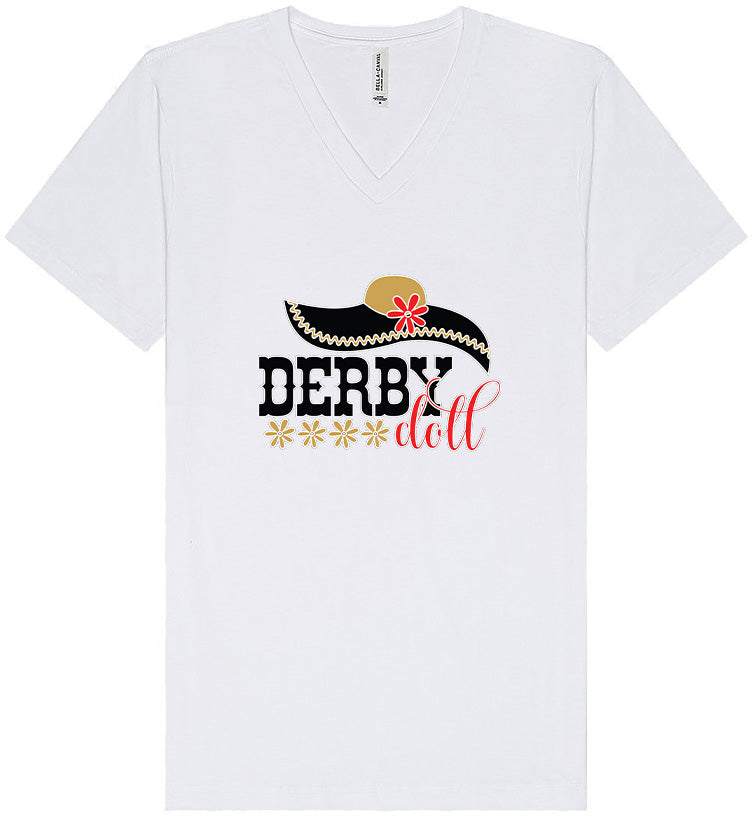 Derby Doll Unisex V-Neck Shirt