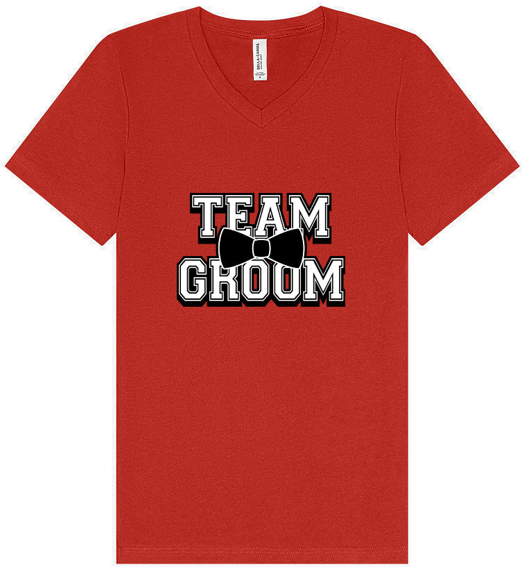 Team Groom Unisex V-Neck Shirt