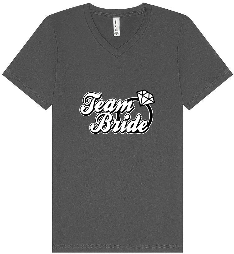 Team Bride Unisex V-Neck Shirt