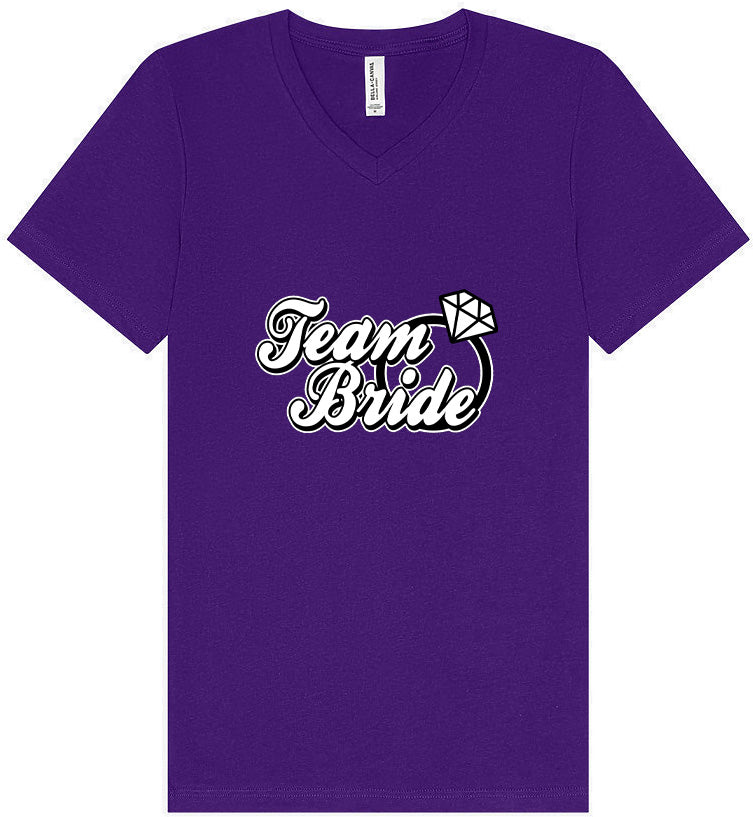 Team Bride Unisex V-Neck Shirt