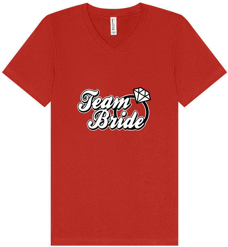 Team Bride Unisex V-Neck Shirt
