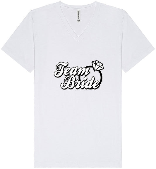 Team Bride Unisex V-Neck Shirt