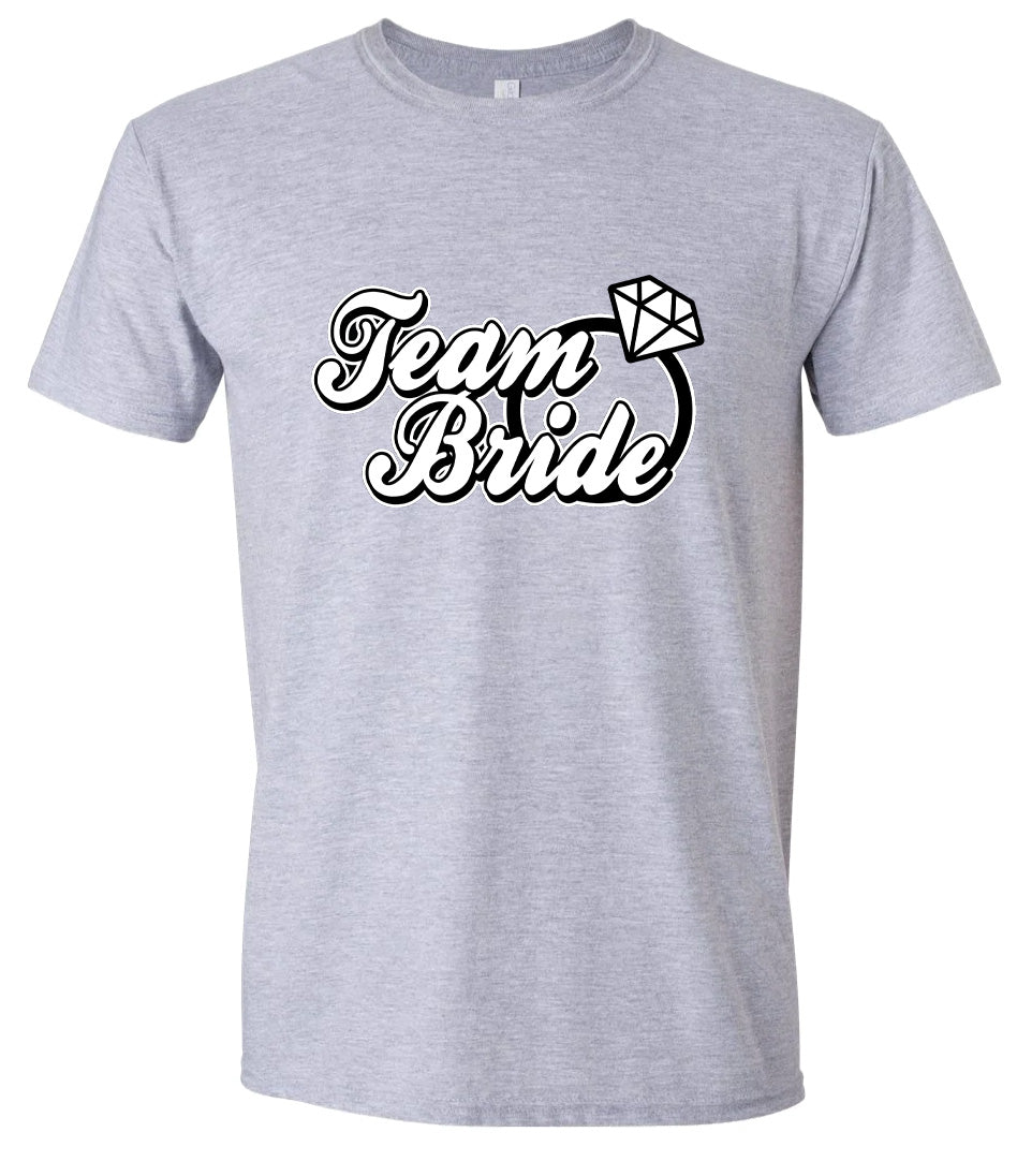 Team Bride Adult Gildan Soft Shirt