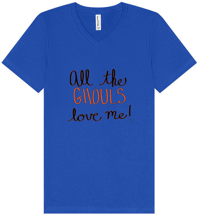 All the Ghouls Love Me Unisex V-Neck Shirt