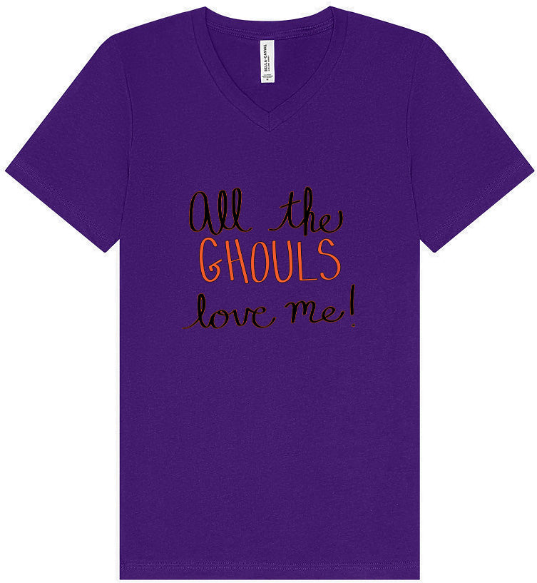 All the Ghouls Love Me Unisex V-Neck Shirt