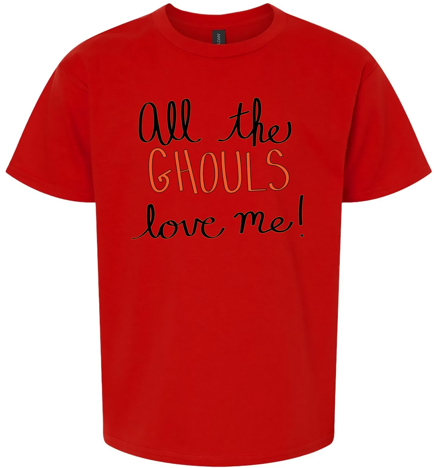 All the Ghouls Love Me Children's Gildan Soft Shirt