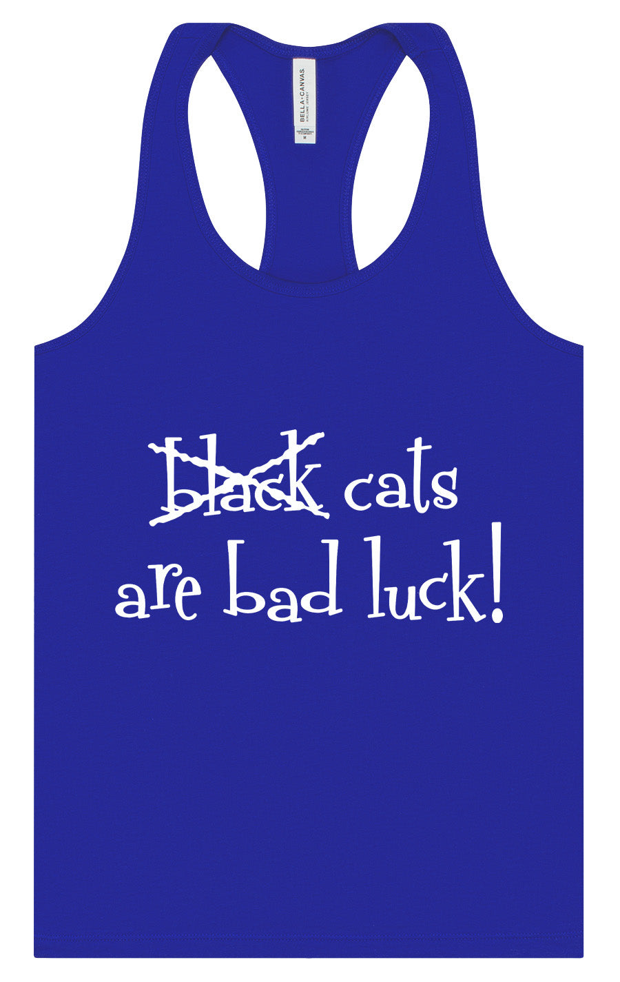 Black Cats are Bad Luck Women's Racerback Tank