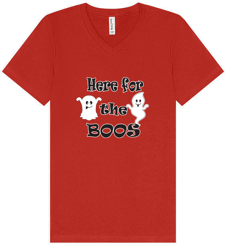Here for the Boos Unisex V-Neck Shirt
