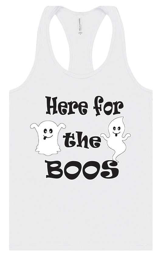 Here for the Boos Women's Racerback Tank