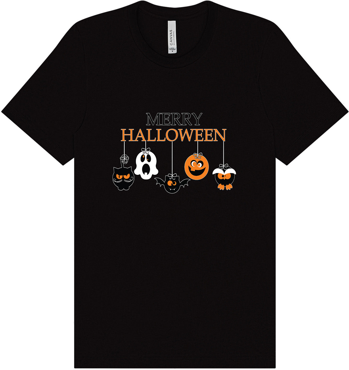 Merry Halloween Adult Bella Canvas Shirt