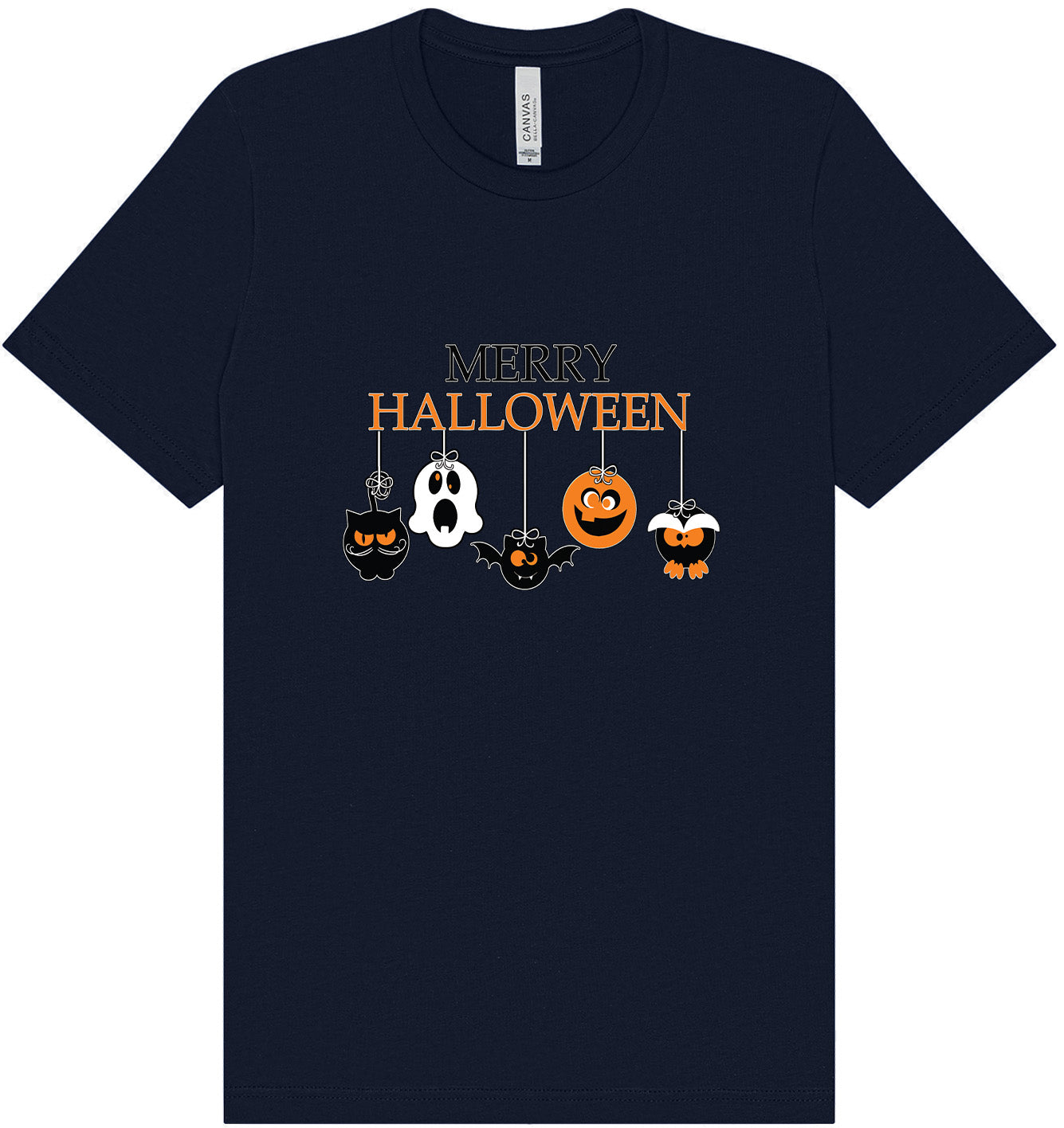 Merry Halloween Adult Bella Canvas Shirt