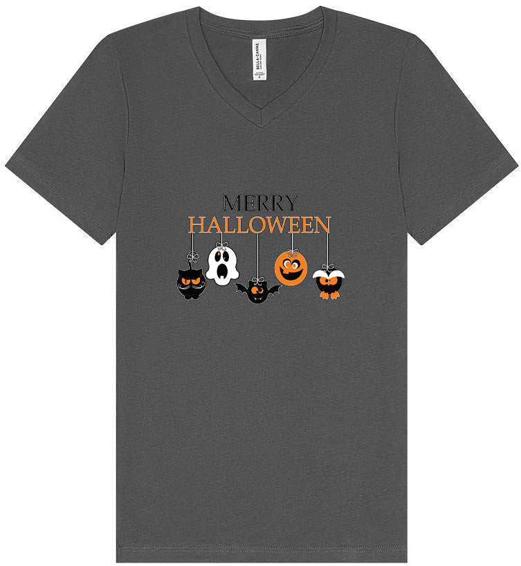 Merry Halloween Unisex V-Neck Shirt