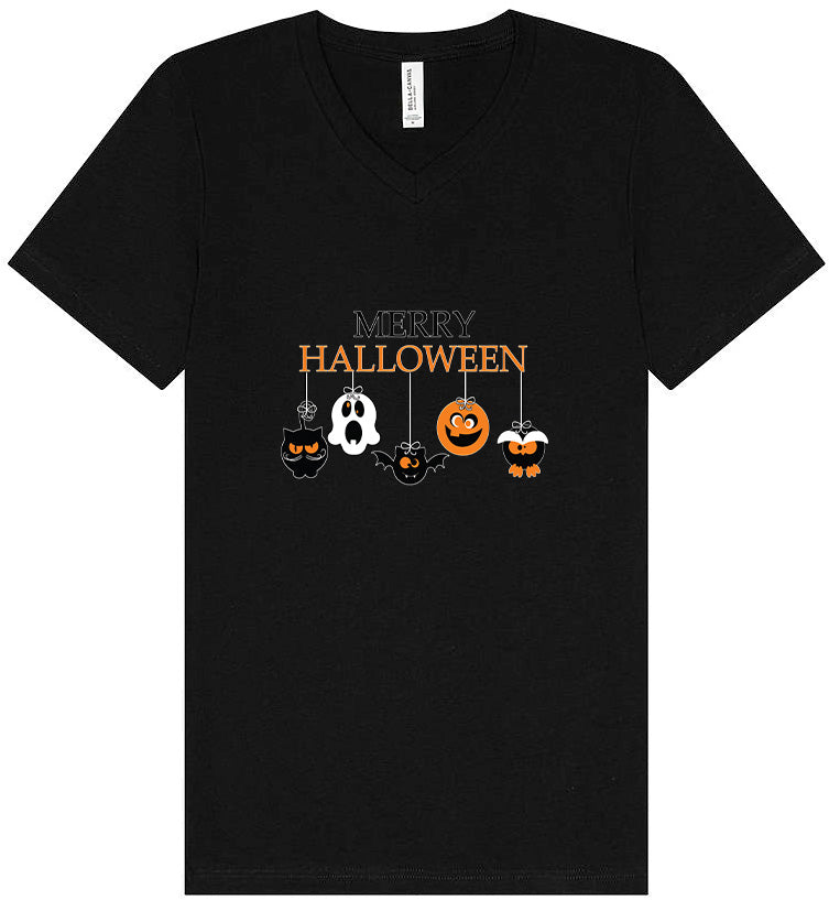 Merry Halloween Unisex V-Neck Shirt