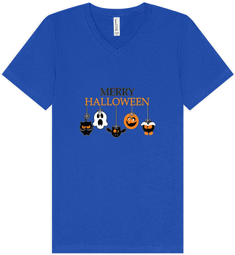 Merry Halloween Unisex V-Neck Shirt