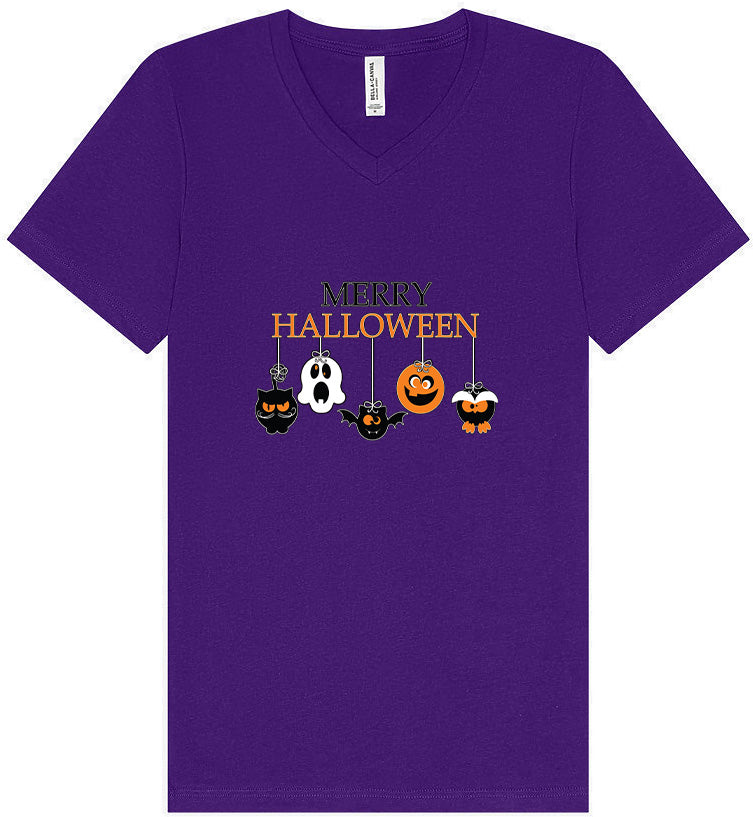 Merry Halloween Unisex V-Neck Shirt