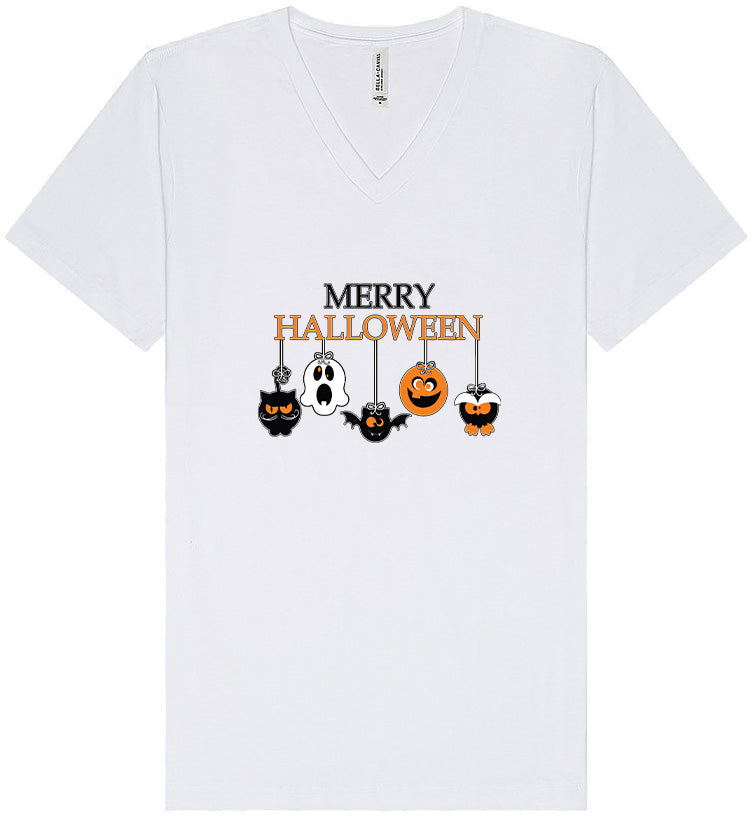 Merry Halloween Unisex V-Neck Shirt