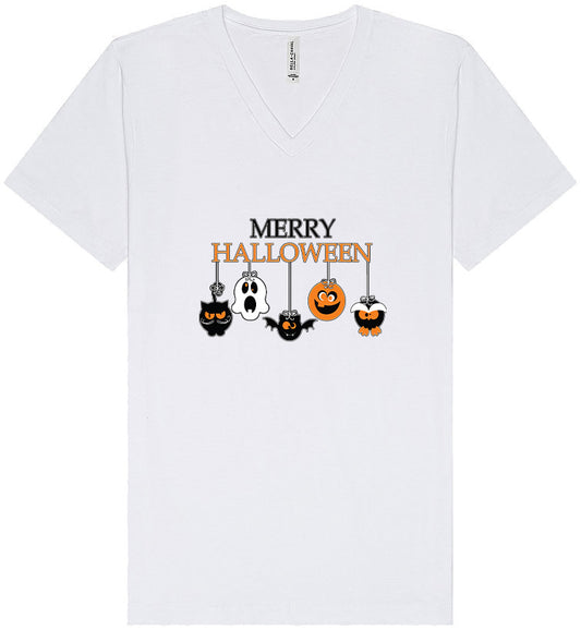 Merry Halloween Unisex V-Neck Shirt