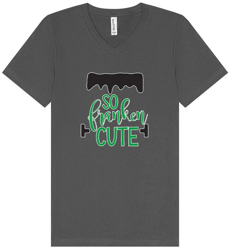 So Franken Cute Unisex V-Neck Shirt