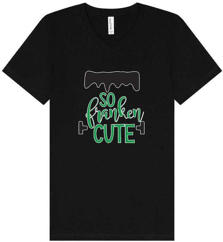 So Franken Cute Unisex V-Neck Shirt