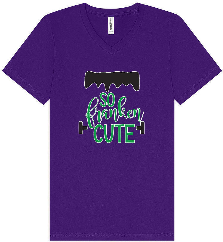 So Franken Cute Unisex V-Neck Shirt