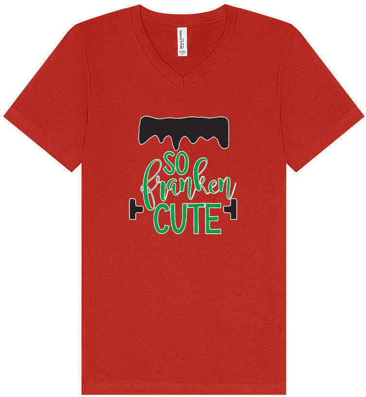 So Franken Cute Unisex V-Neck Shirt