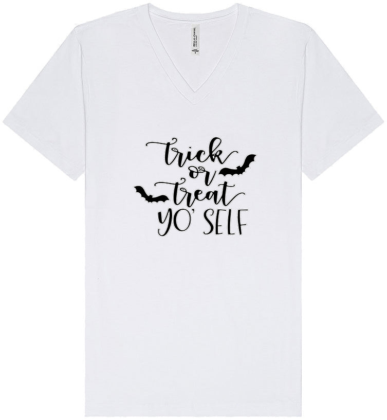 Trick or Treat Yo' Self Unisex V-Neck Shirt