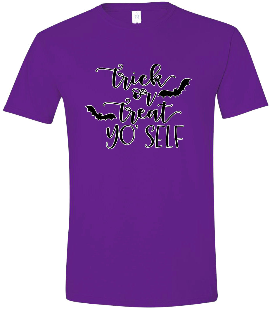 Trick or Treat Yo' Self Adult Gildan Soft Shirt
